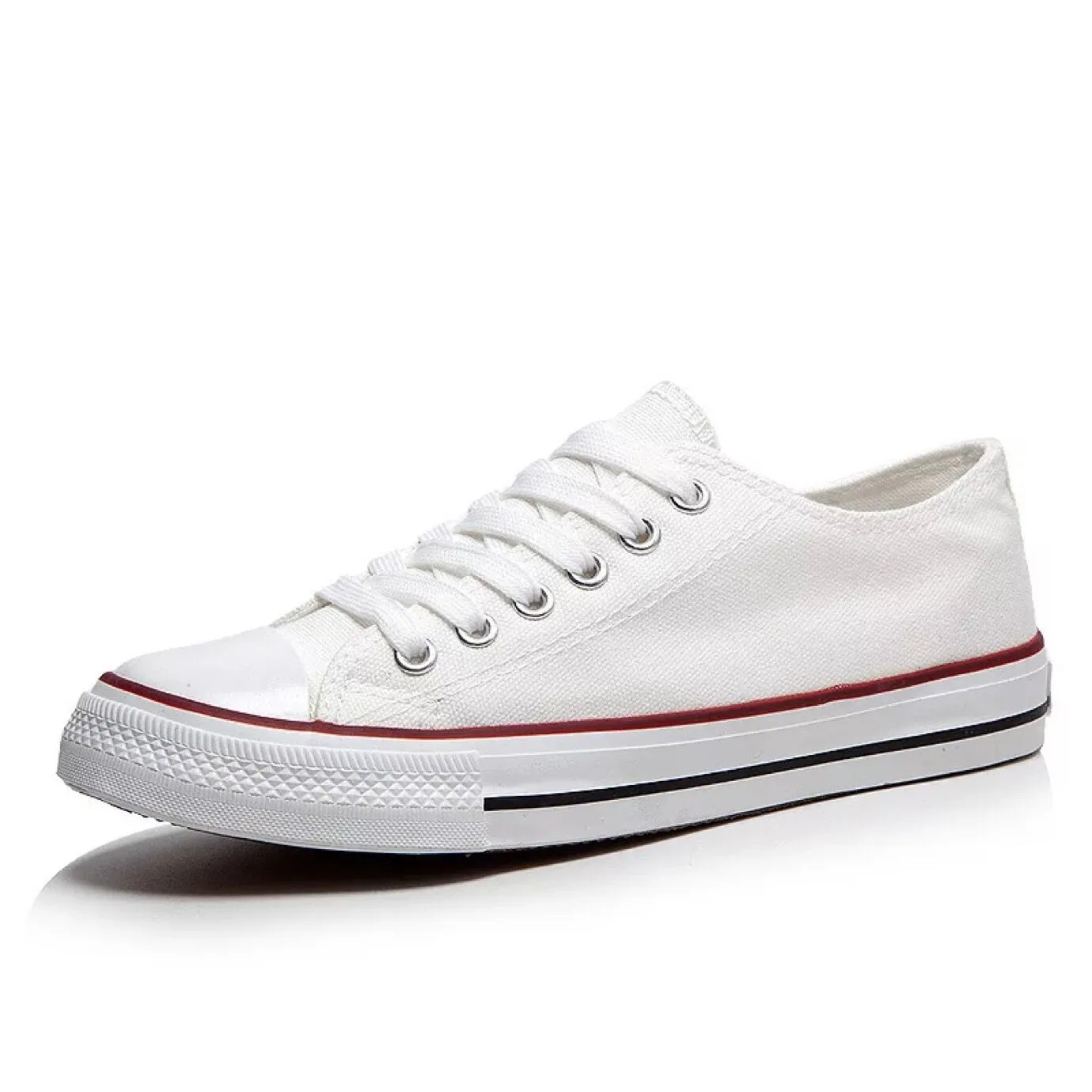 Canvas Sneakers for Men and Women - 2025 Spring Trendy Versatile Low-Top Breathable Casual Cloth Shoes - White Fashion Sneakers thumbnail 9