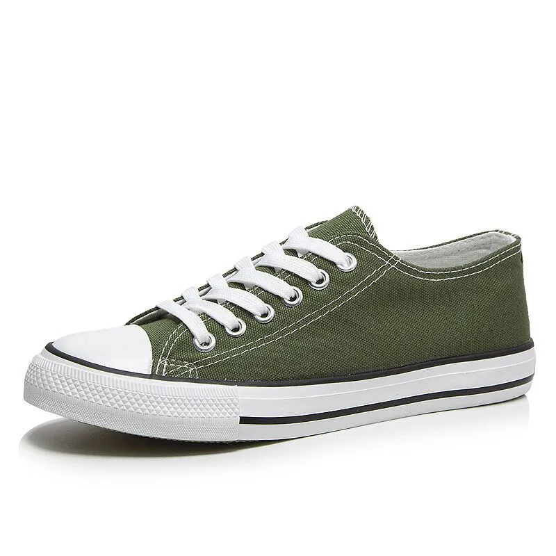 Canvas Sneakers for Men and Women - 2025 Spring Trendy Versatile Low-Top Breathable Casual Cloth Shoes - White Fashion Sneakers thumbnail 8