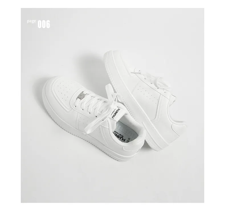 Men's Casual White Board Shoes 2025 - Universal Thick-Soled Sneakers for Spring, YW-223829 Style - Comfortable Fashion Footwear showcase 8