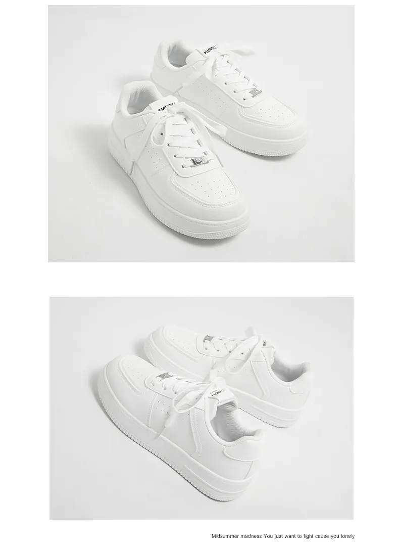 Men's Casual White Board Shoes 2025 - Universal Thick-Soled Sneakers for Spring, YW-223829 Style - Comfortable Fashion Footwear showcase 6