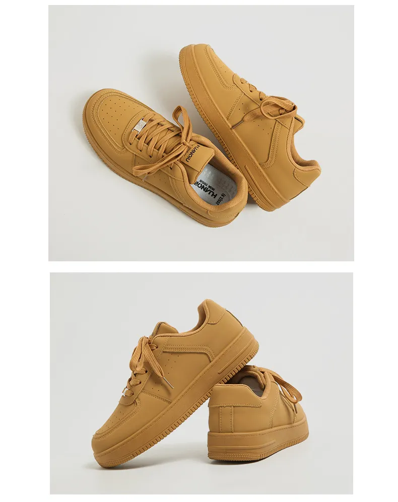 Men's Casual White Board Shoes 2025 - Universal Thick-Soled Sneakers for Spring, YW-223829 Style - Comfortable Fashion Footwear showcase 13