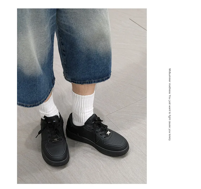 Men's Casual White Board Shoes 2025 - Universal Thick-Soled Sneakers for Spring, YW-223829 Style - Comfortable Fashion Footwear showcase 20