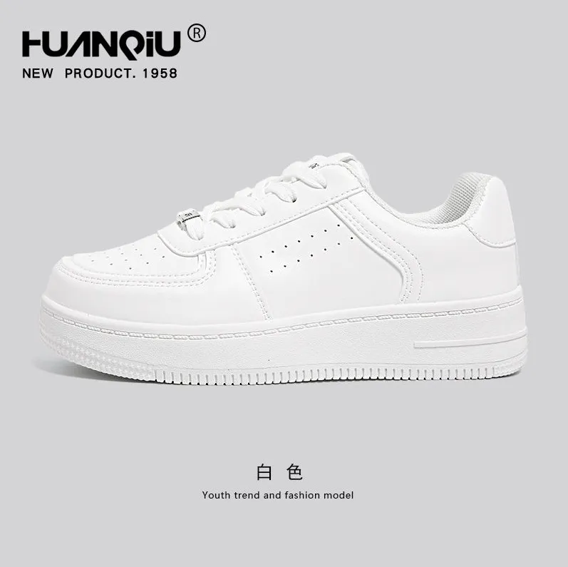 Men's Casual White Board Shoes 2025 - Universal Thick-Soled Sneakers for Spring, YW-223829 Style - Comfortable Fashion Footwear thumbnail 9