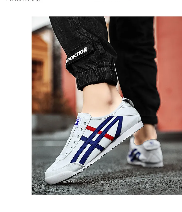 Men's Canvas Shoes 2024 Autumn Fashion Trend: Forrest Gump Style Sports Casual Slip-On Cloth Shoes for Everyday Wear showcase 4