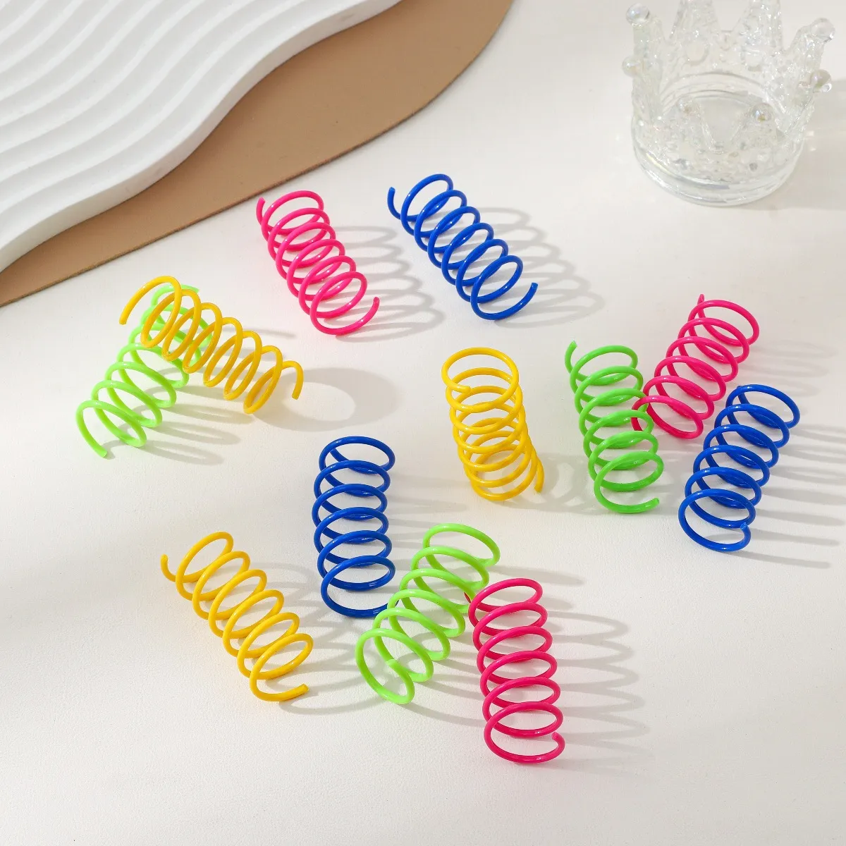 Cat Toys - Colorful Spring Coil Variety Pack (4-Piece Set) - Durable, Bite-Resistant, Interactive Pet Toys for Indoor Cats - Cross-Border Hot-Selling Cat Supplies thumbnail 4