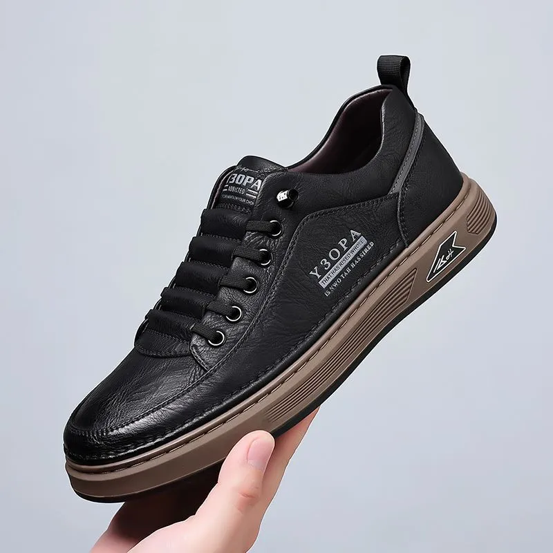 Men's Fashion Sneakers 2024: Hot Selling Versatile Breathable Casual Shoes, White Non-Slip Trendy Sneakers for Men thumbnail 4