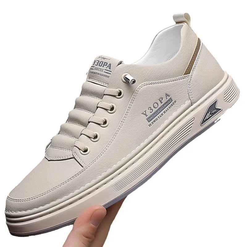 Men's Fashion Sneakers 2024: Hot Selling Versatile Breathable Casual Shoes, White Non-Slip Trendy Sneakers for Men thumbnail 5