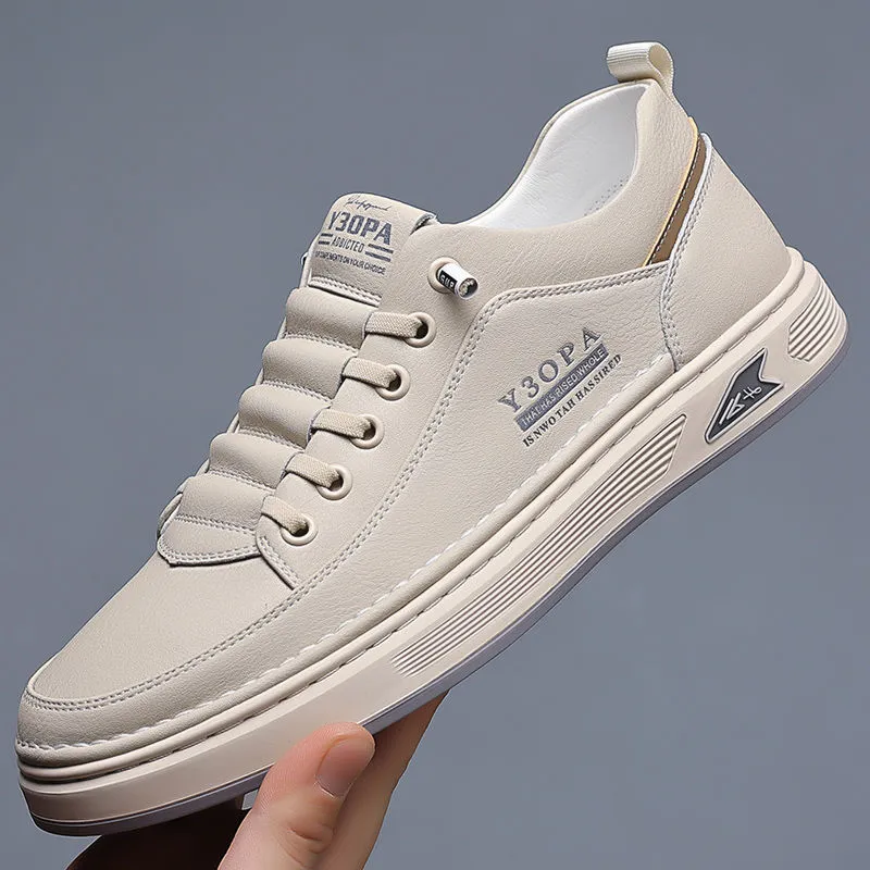Men's Fashion Sneakers 2024: Hot Selling Versatile Breathable Casual Shoes, White Non-Slip Trendy Sneakers for Men thumbnail 6