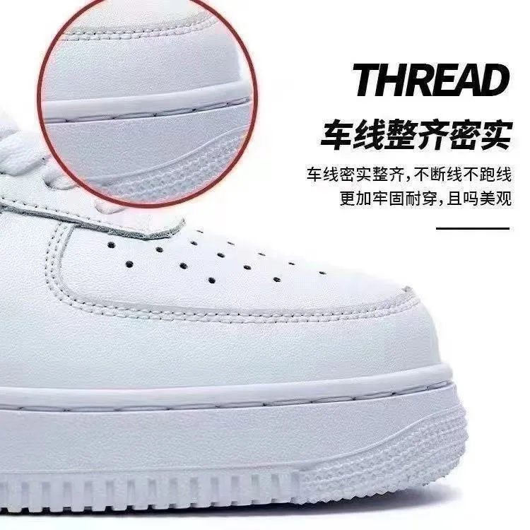 Unisex White Sneakers - Breathable Low-Cut Sports Shoes for Men & Women - Trendy Casual All-Season Fashion Footwear showcase 9