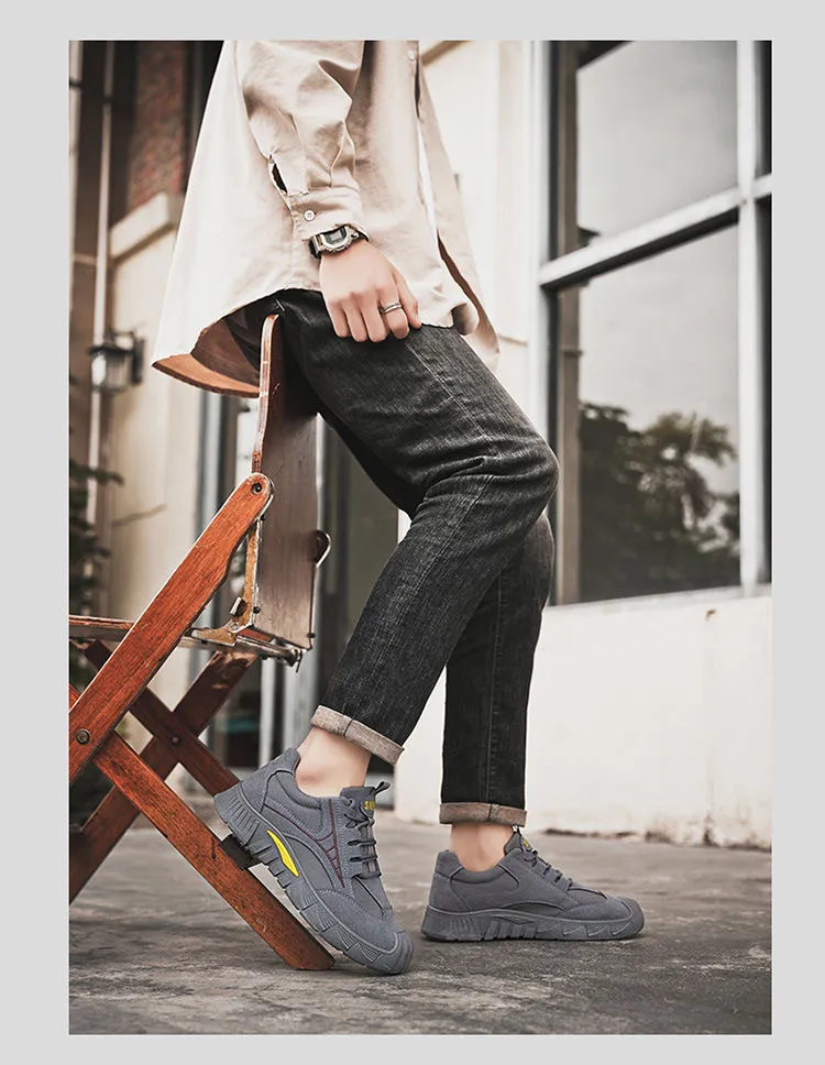 Men's Lightweight Steel Toe Work Safety Shoes Breathable Mesh Casual Sneakers Low Cut Construction Industrial Footwear showcase 16