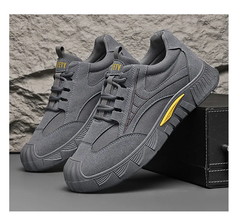 Men's Lightweight Steel Toe Work Safety Shoes Breathable Mesh Casual Sneakers Low Cut Construction Industrial Footwear showcase 19