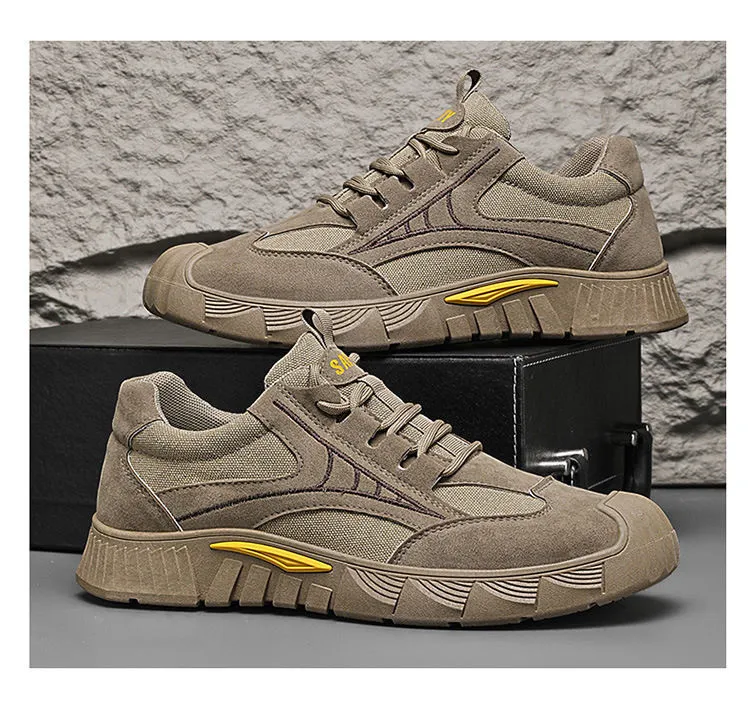 Men's Lightweight Steel Toe Work Safety Shoes Breathable Mesh Casual Sneakers Low Cut Construction Industrial Footwear showcase 20