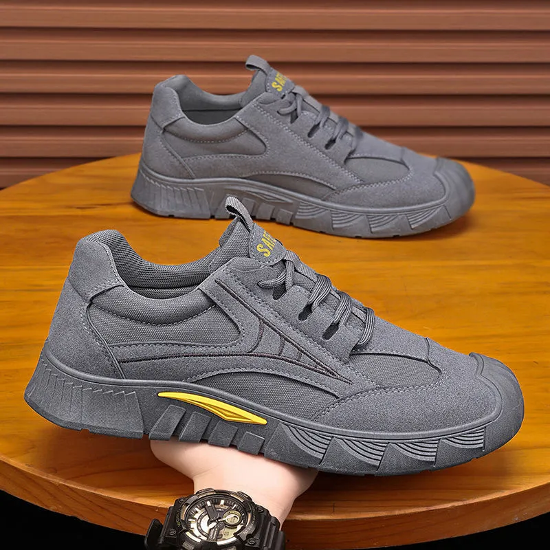 Men's Lightweight Steel Toe Work Safety Shoes Breathable Mesh Casual Sneakers Low Cut Construction Industrial Footwear thumbnail 3
