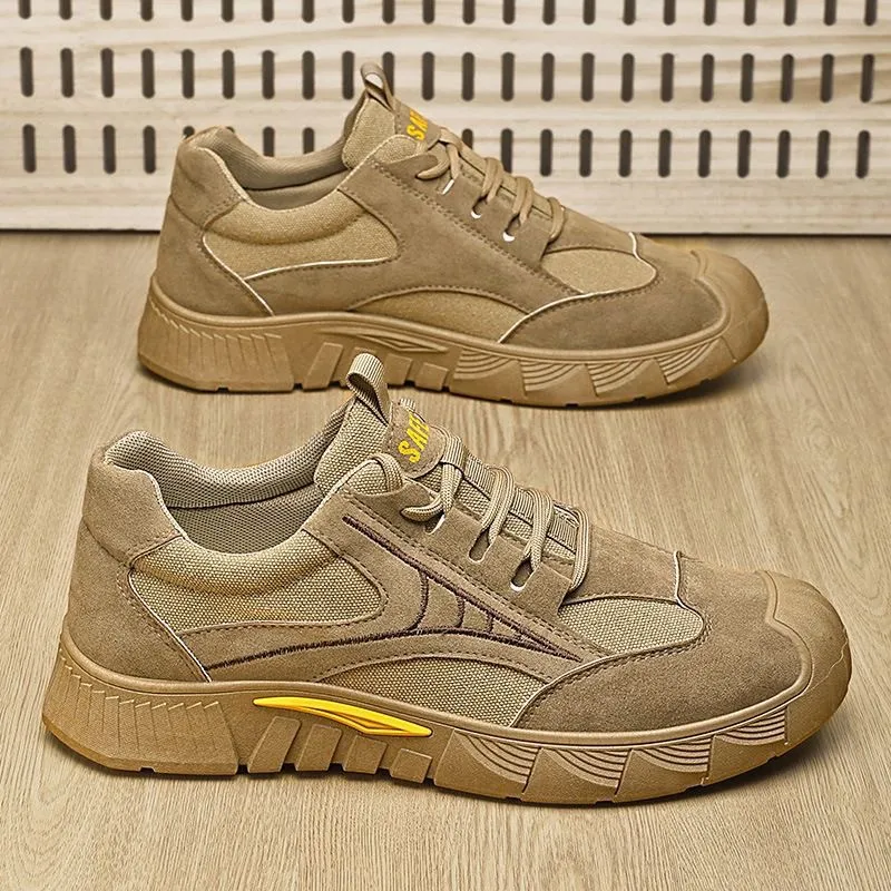 Men's Lightweight Steel Toe Work Safety Shoes Breathable Mesh Casual Sneakers Low Cut Construction Industrial Footwear thumbnail 7