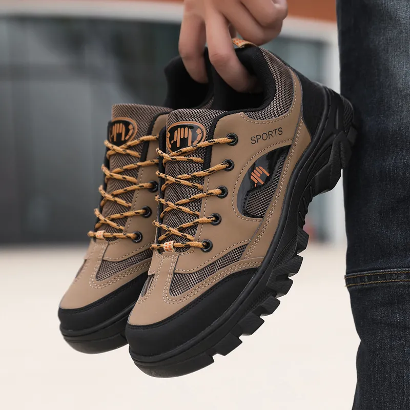 Men's Outdoor Hiking Shoes Breathable Lightweight Trail Running Sneakers Non-Slip Work Shoes for Trekking and Commuting thumbnail 1