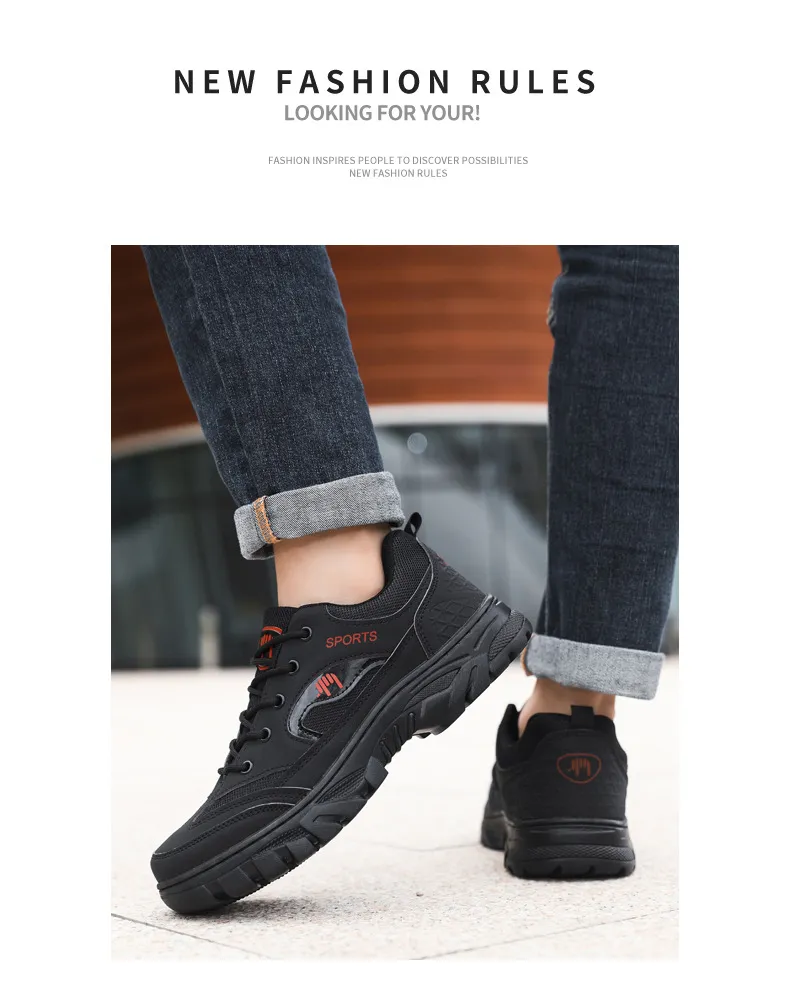 Men's Outdoor Hiking Shoes Breathable Lightweight Trail Running Sneakers Non-Slip Work Shoes for Trekking and Commuting showcase 19