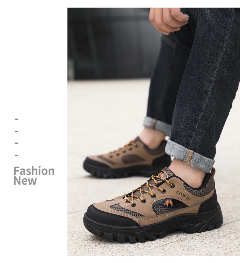 Men's Outdoor Hiking Shoes Breathable Lightweight Trail Running Sneakers Non-Slip Work Shoes for Trekking and Commuting showcase 10