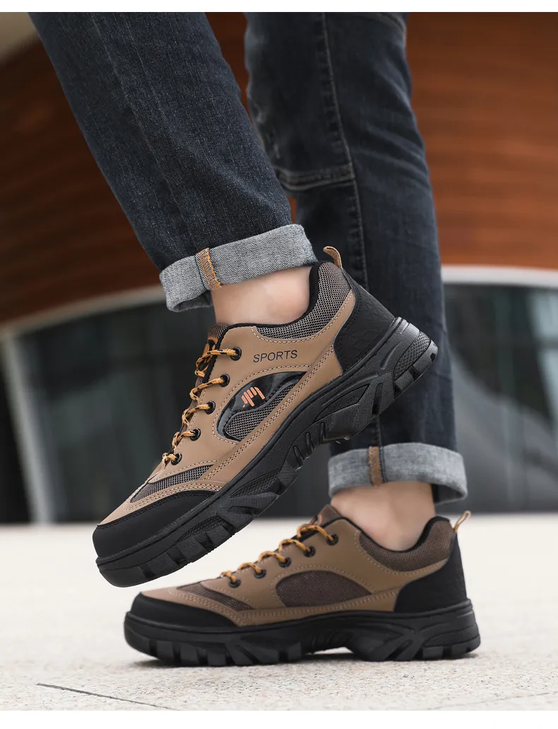 Men's Outdoor Hiking Shoes Breathable Lightweight Trail Running Sneakers Non-Slip Work Shoes for Trekking and Commuting showcase 13