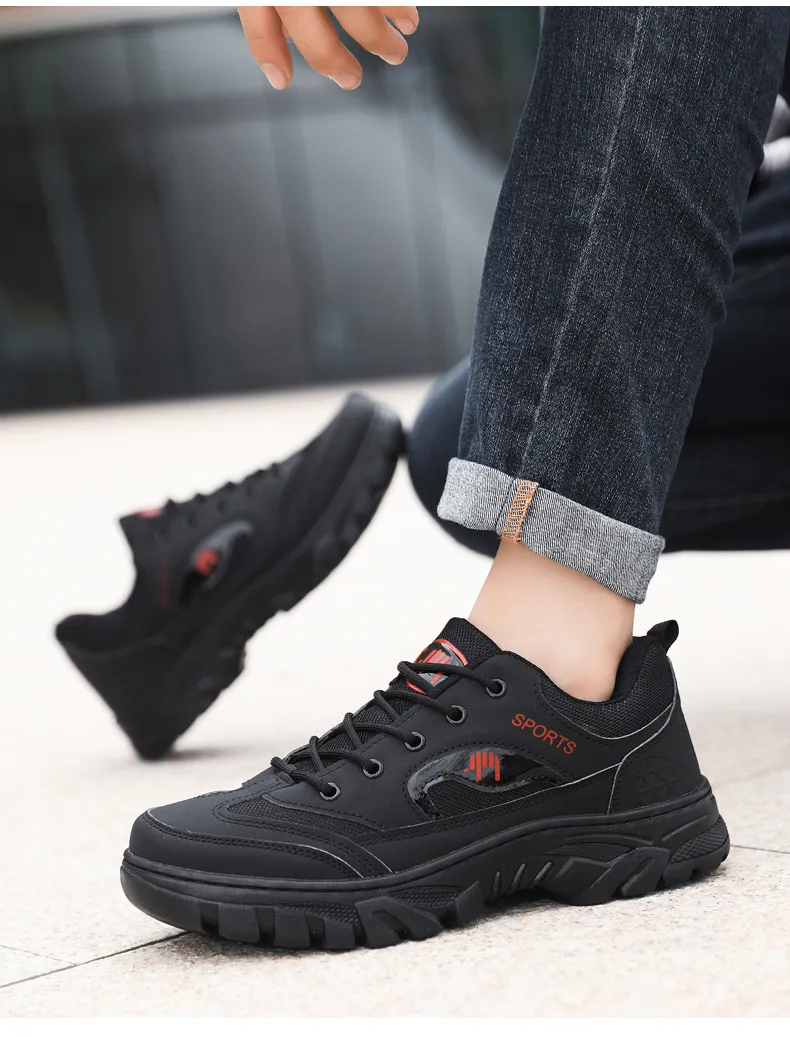 Men's Outdoor Hiking Shoes Breathable Lightweight Trail Running Sneakers Non-Slip Work Shoes for Trekking and Commuting showcase 16