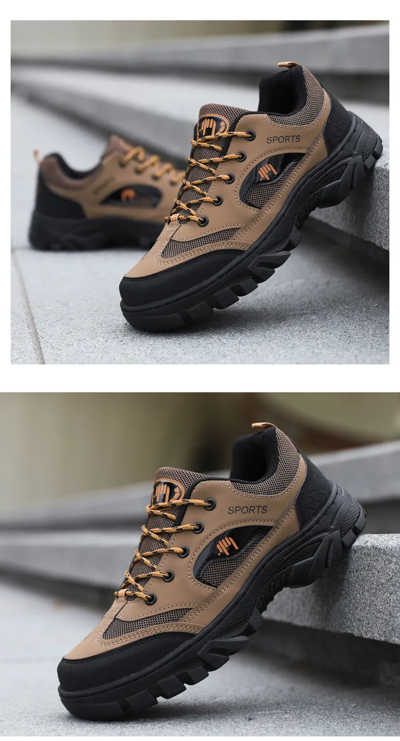 Men's Outdoor Hiking Shoes Breathable Lightweight Trail Running Sneakers Non-Slip Work Shoes for Trekking and Commuting showcase 15