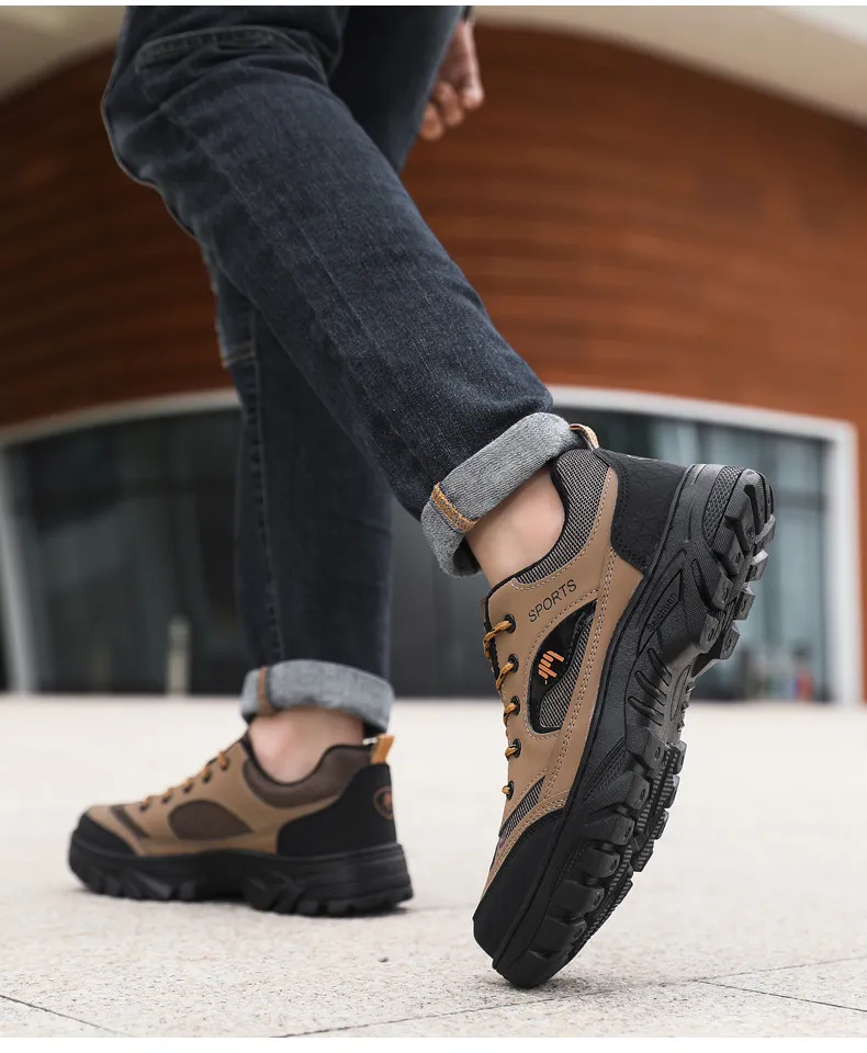 Men's Outdoor Hiking Shoes Breathable Lightweight Trail Running Sneakers Non-Slip Work Shoes for Trekking and Commuting showcase 11