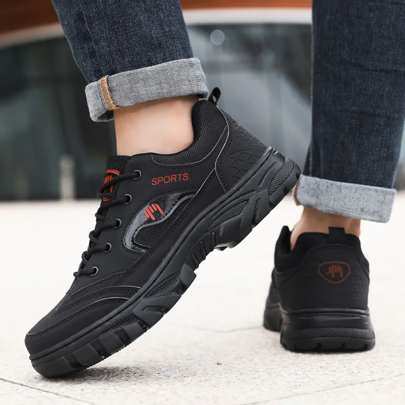 Men's Outdoor Hiking Shoes Breathable Lightweight Trail Running Sneakers Non-Slip Work Shoes for Trekking and Commuting thumbnail 4