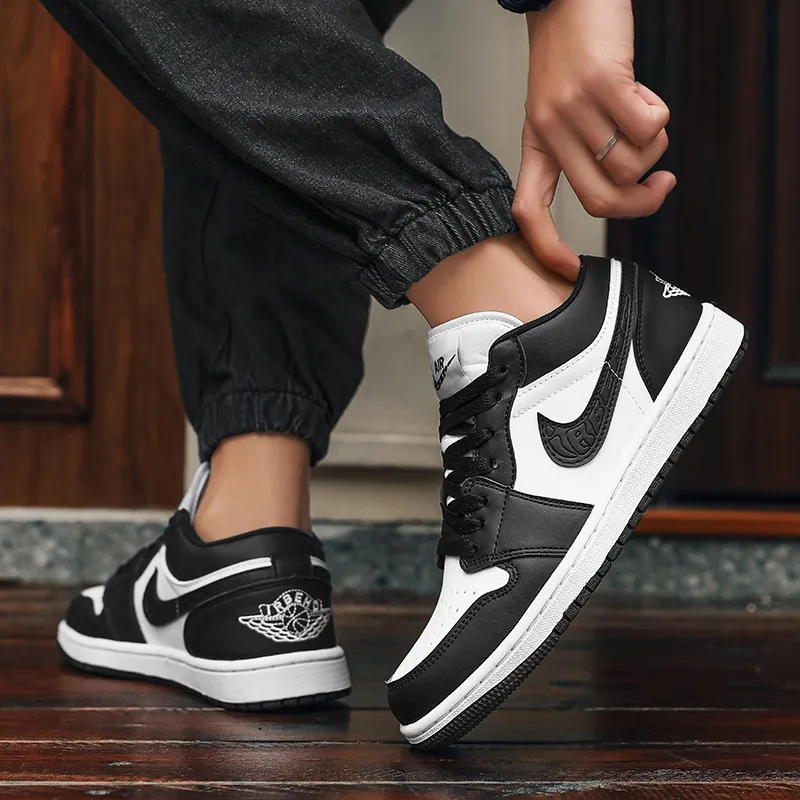 Men's Dunk Low Black and White Panda SB AO Bing Third Prince AJ1 Low Barb Board Shoes Air Force One Women's Sneakers thumbnail 2