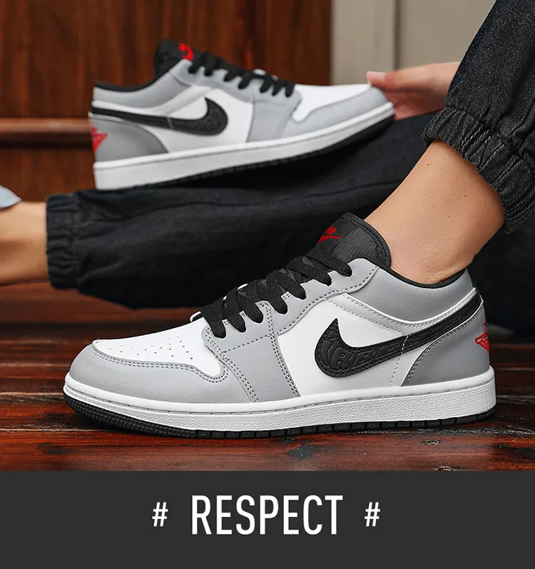Men's Dunk Low Black and White Panda SB AO Bing Third Prince AJ1 Low Barb Board Shoes Air Force One Women's Sneakers showcase 9