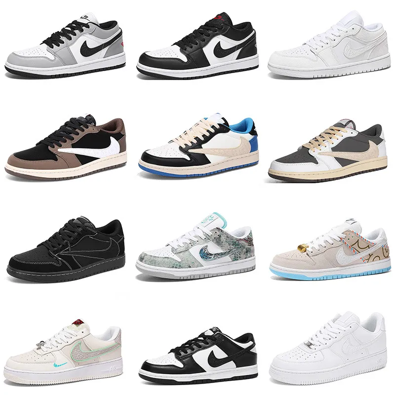 Men's Dunk Low Black and White Panda SB AO Bing Third Prince AJ1 Low Barb Board Shoes Air Force One Women's Sneakers thumbnail 1