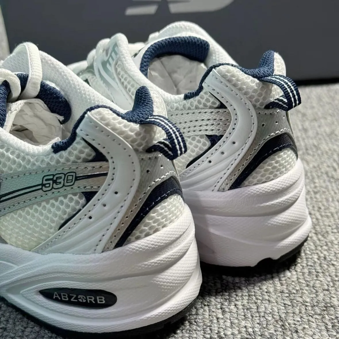NB 530 Sneakers for Men and Women - Original Putian Cross-Border Running Shoes - Versatile Fashion Height Increasing Trendy Dad Shoes thumbnail 3