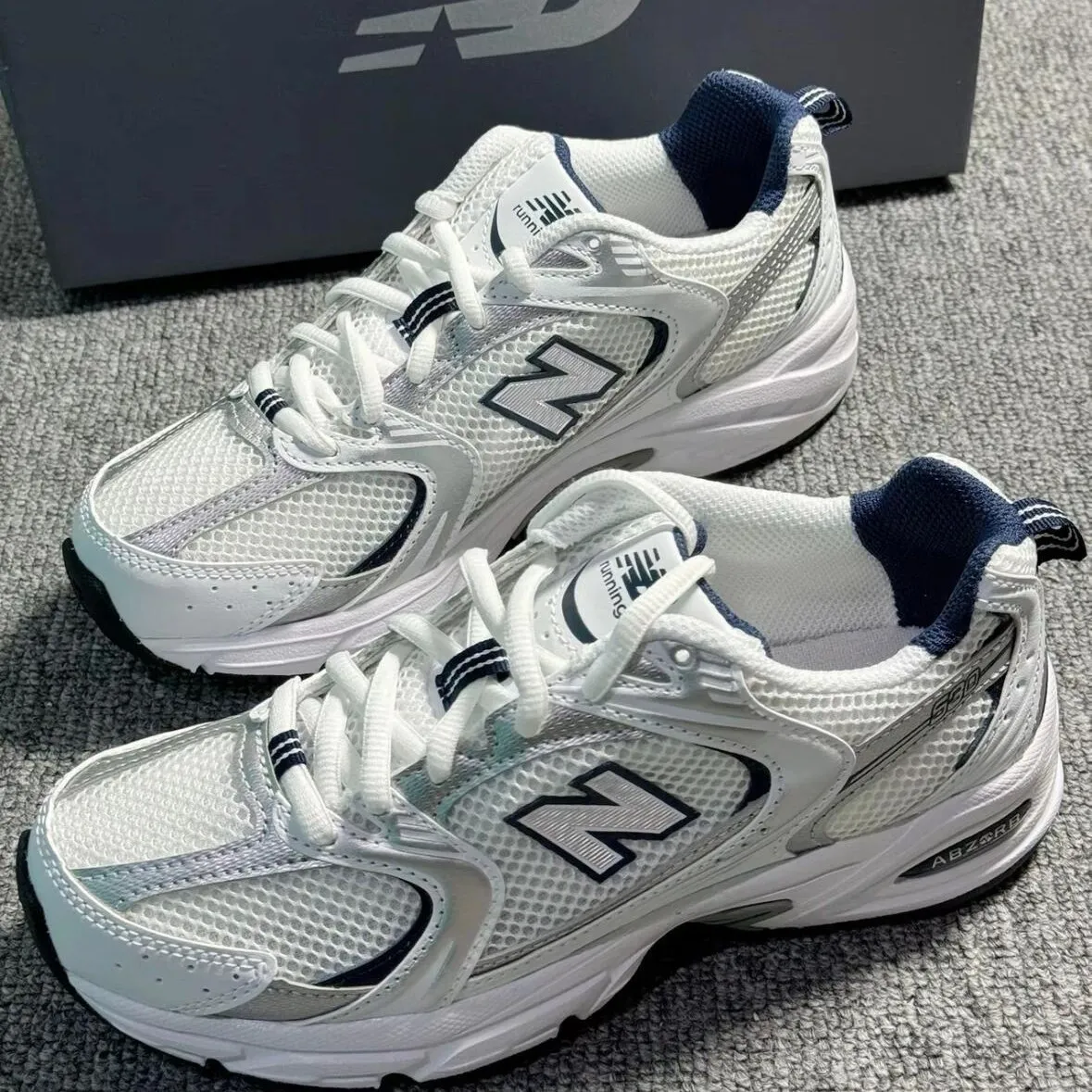 NB 530 Sneakers for Men and Women - Original Putian Cross-Border Running Shoes - Versatile Fashion Height Increasing Trendy Dad Shoes thumbnail 1