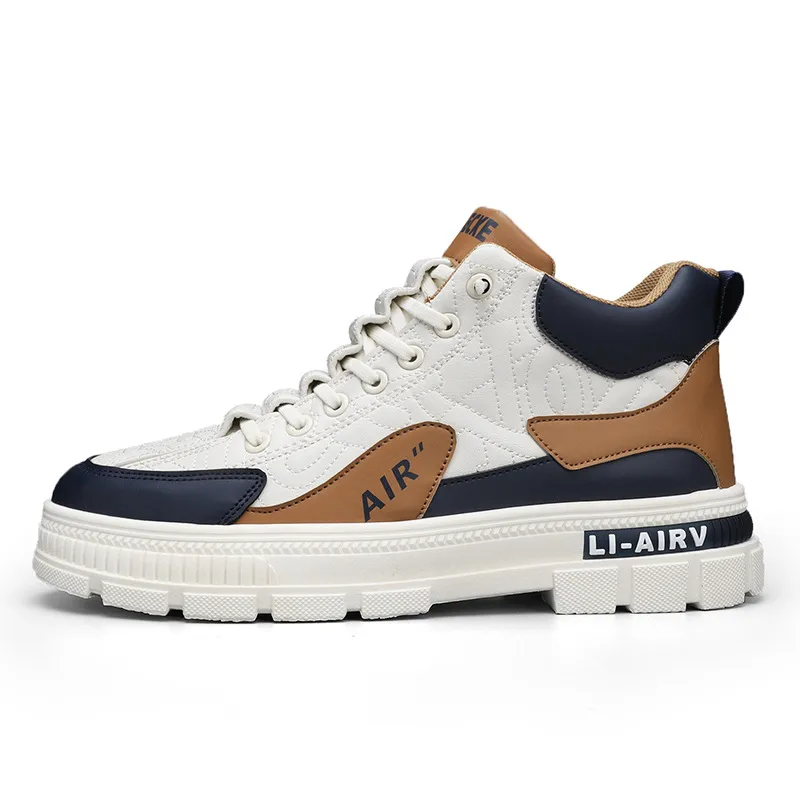 Men's Trendy Sports Casual Sneakers - 2024 Autumn Fashion Height Increasing Martin Shoes - Versatile Comfortable Design for Everyday Wear thumbnail 5