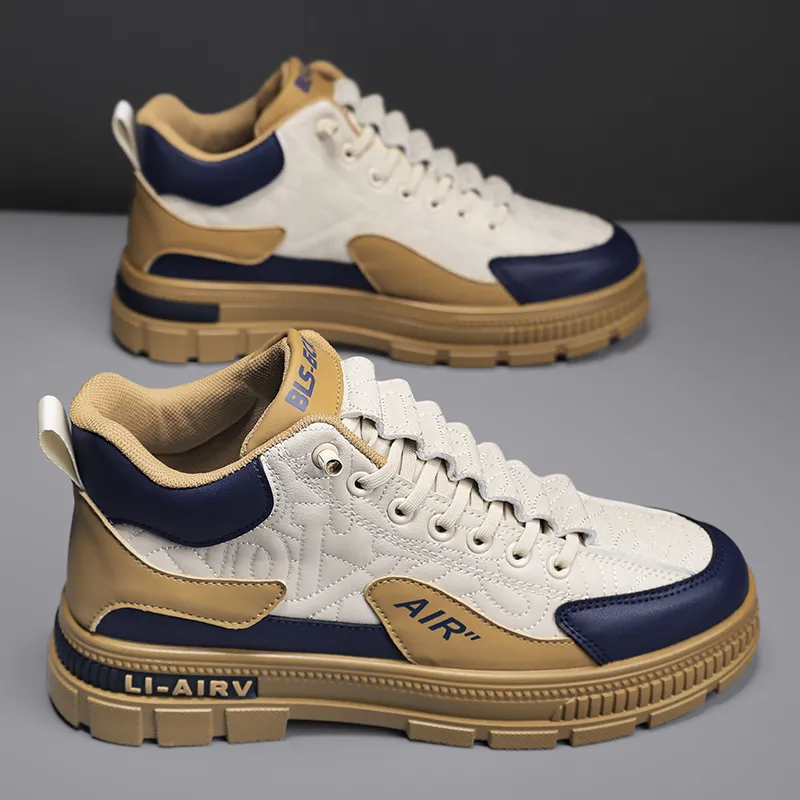 Men's Trendy Sports Casual Sneakers - 2024 Autumn Fashion Height Increasing Martin Shoes - Versatile Comfortable Design for Everyday Wear thumbnail 8