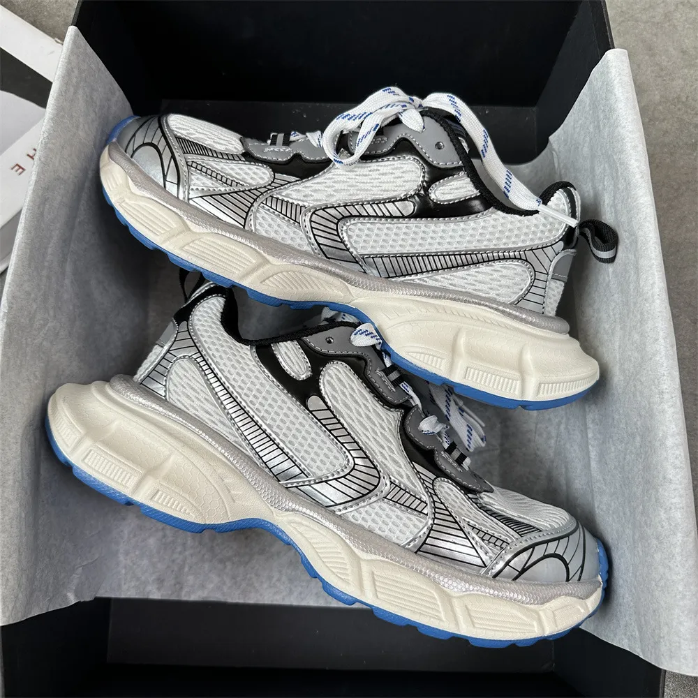 Men's Chunky Sneakers Fashion Street Style Dad Shoes Lightweight Thick Sole Casual Sports Shoes Couple Sneakers showcase 4