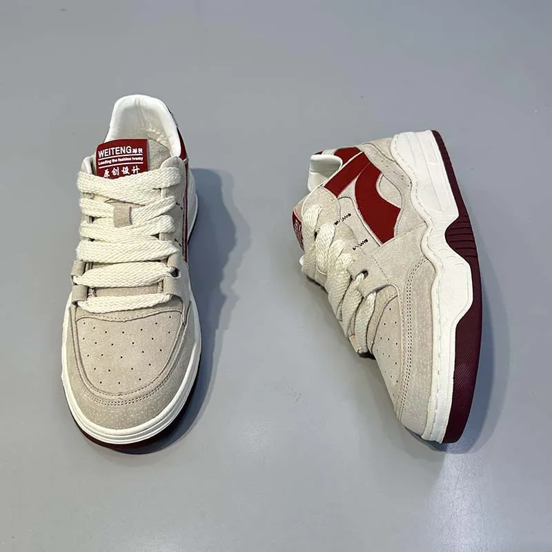 Men's Breathable Casual Sneakers 2025 New Autumn Collection - Lightweight Thick Sole Athletic Shoes for Sports and Everyday Wear showcase 17