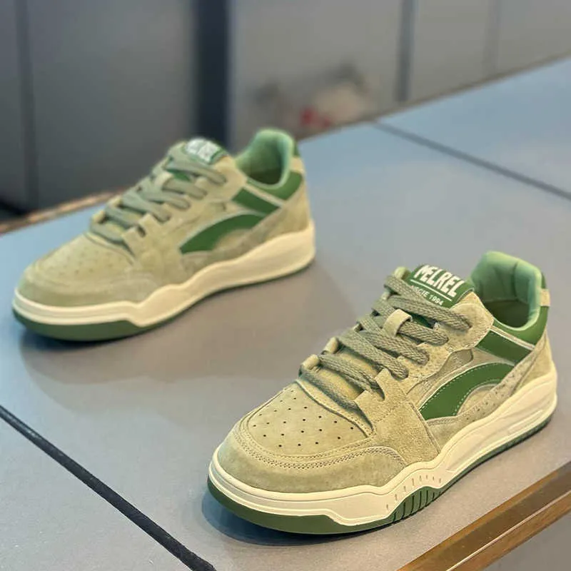 Men's Breathable Casual Sneakers 2025 New Autumn Collection - Lightweight Thick Sole Athletic Shoes for Sports and Everyday Wear thumbnail 1