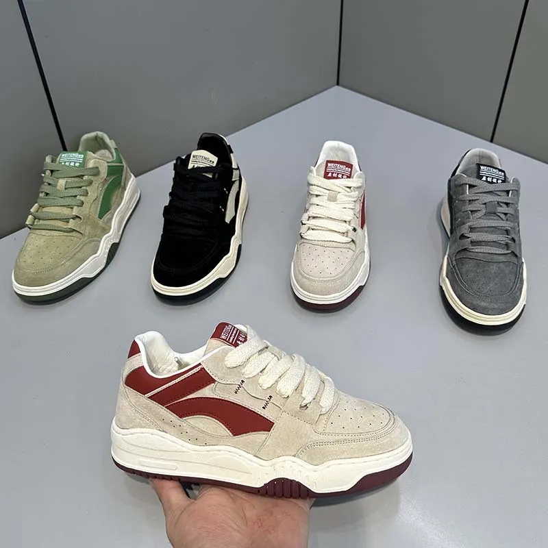 Men's Breathable Casual Sneakers 2025 New Autumn Collection - Lightweight Thick Sole Athletic Shoes for Sports and Everyday Wear showcase 14