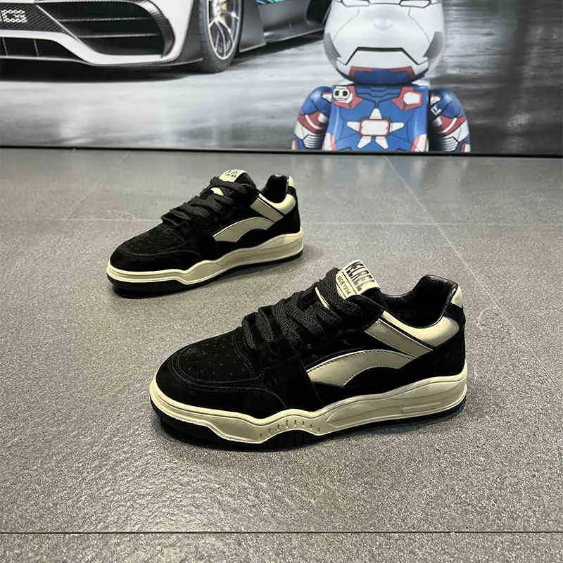 Men's Breathable Casual Sneakers 2025 New Autumn Collection - Lightweight Thick Sole Athletic Shoes for Sports and Everyday Wear showcase 1