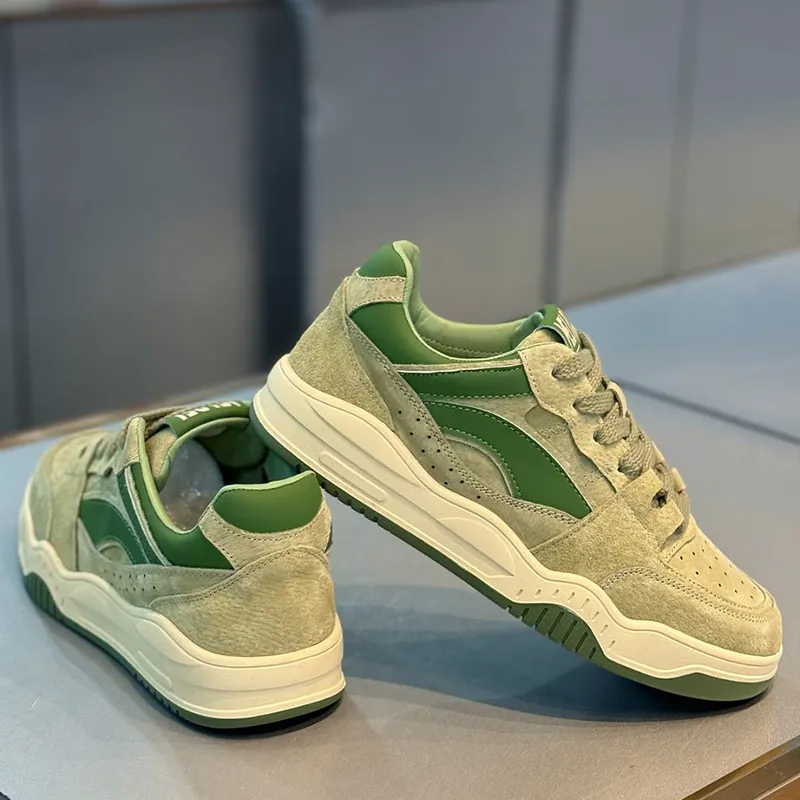 Men's Breathable Casual Sneakers 2025 New Autumn Collection - Lightweight Thick Sole Athletic Shoes for Sports and Everyday Wear thumbnail 4