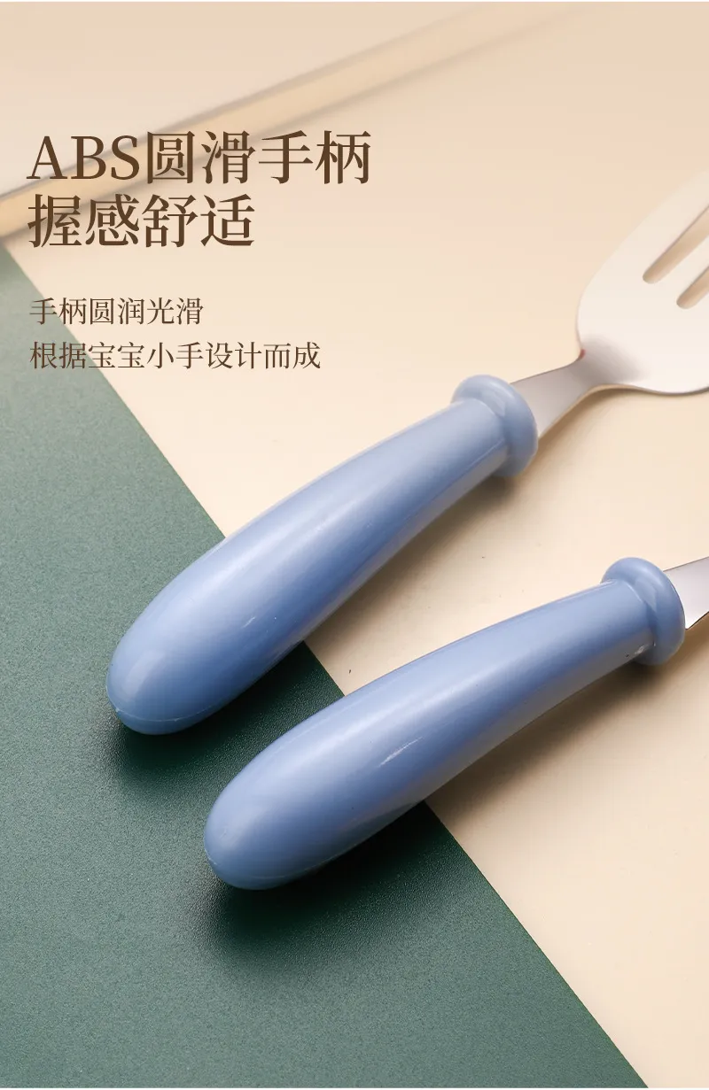 Stainless Steel Baby Utensil Set - Child-Safe Spoons and Forks - Toddler Feeding Supplies - Durable 304 Stainless Steel - Easy Grip Design showcase 6