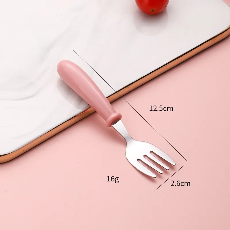Stainless Steel Baby Utensil Set - Child-Safe Spoons and Forks - Toddler Feeding Supplies - Durable 304 Stainless Steel - Easy Grip Design thumbnail 7