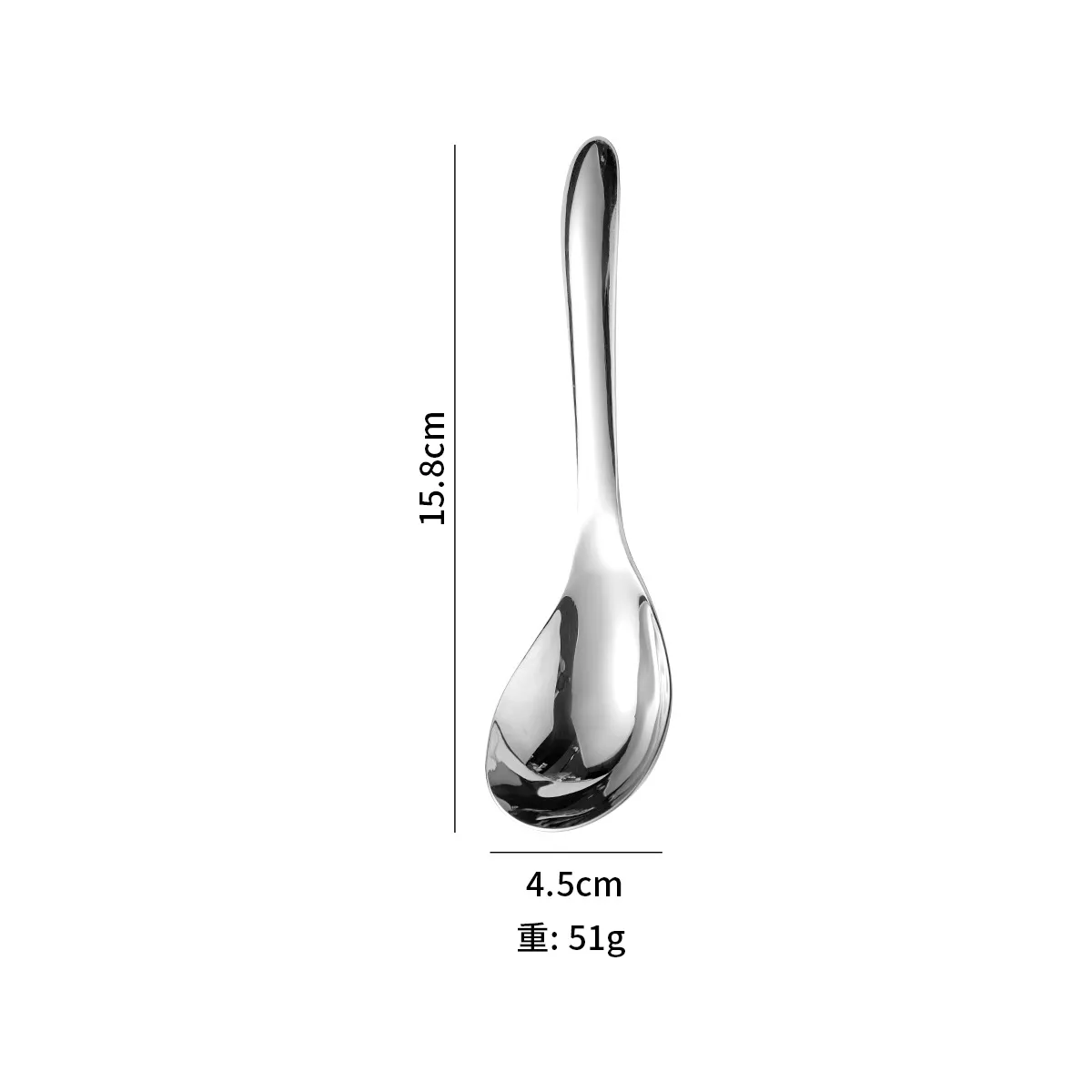 Stainless Steel Soup Spoon Set - Large Serving Spoons for Home, Restaurant, and Catering - Deep Bowl Design for Soup, Porridge, and Baby Food thumbnail 8