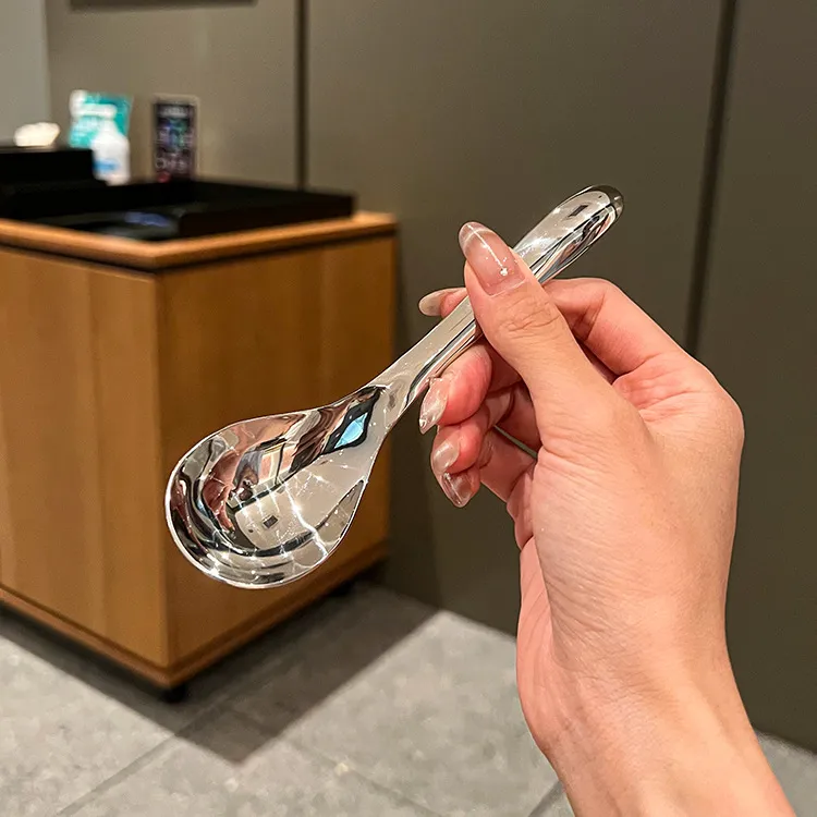 Stainless Steel Soup Spoon Set - Large Serving Spoons for Home, Restaurant, and Catering - Deep Bowl Design for Soup, Porridge, and Baby Food showcase 3