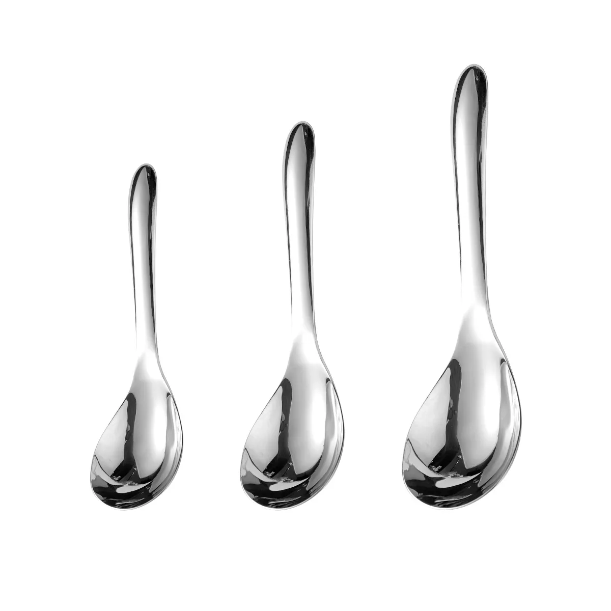Stainless Steel Soup Spoon Set - Large Serving Spoons for Home, Restaurant, and Catering - Deep Bowl Design for Soup, Porridge, and Baby Food thumbnail 5