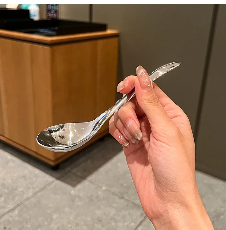 Stainless Steel Soup Spoon Set - Large Serving Spoons for Home, Restaurant, and Catering - Deep Bowl Design for Soup, Porridge, and Baby Food showcase 5