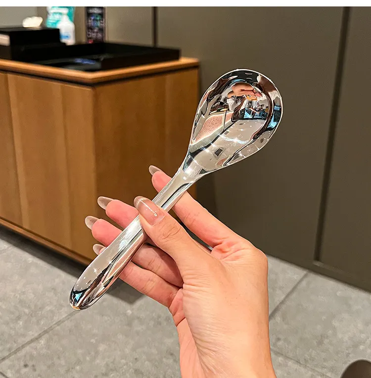 Stainless Steel Soup Spoon Set - Large Serving Spoons for Home, Restaurant, and Catering - Deep Bowl Design for Soup, Porridge, and Baby Food showcase 7
