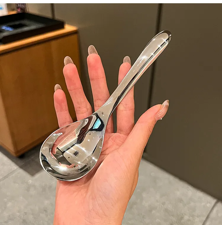 Stainless Steel Soup Spoon Set - Large Serving Spoons for Home, Restaurant, and Catering - Deep Bowl Design for Soup, Porridge, and Baby Food showcase 14