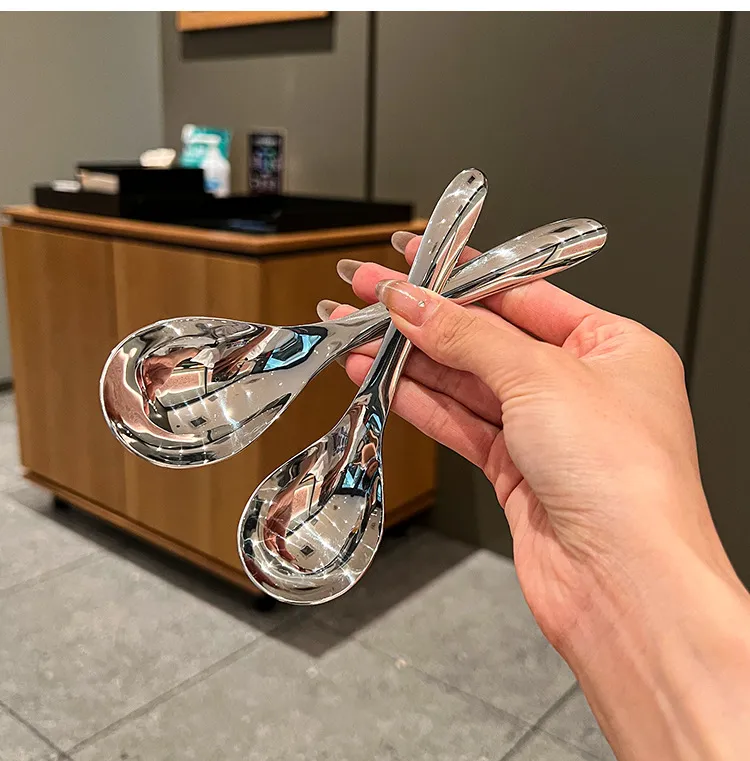 Stainless Steel Soup Spoon Set - Large Serving Spoons for Home, Restaurant, and Catering - Deep Bowl Design for Soup, Porridge, and Baby Food showcase 10