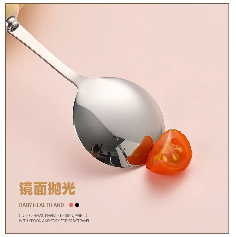 Cartoon Spoon and Fork Set for Kids - Portable Travel Cutlery with Storage Box - Toddler Feeding Utensils - Cute Design - Wholesale Available showcase 8