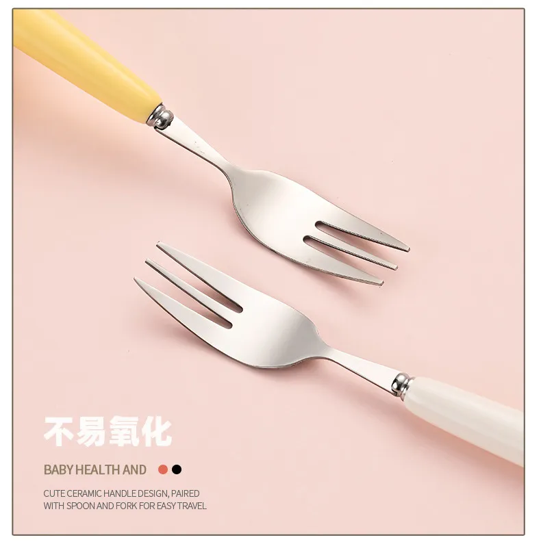 Cartoon Spoon and Fork Set for Kids - Portable Travel Cutlery with Storage Box - Toddler Feeding Utensils - Cute Design - Wholesale Available showcase 9